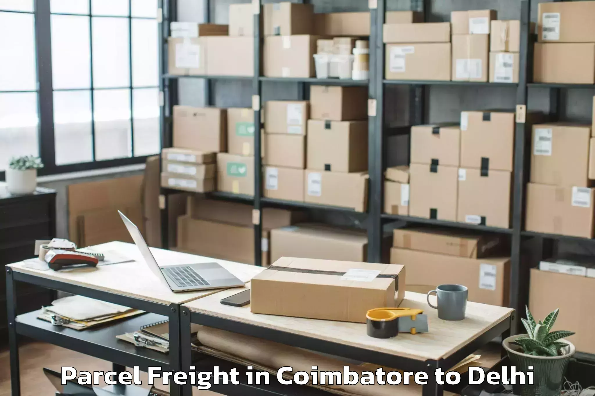 Reliable Coimbatore to Guru Gobind Singh Indraprastha Parcel Freight